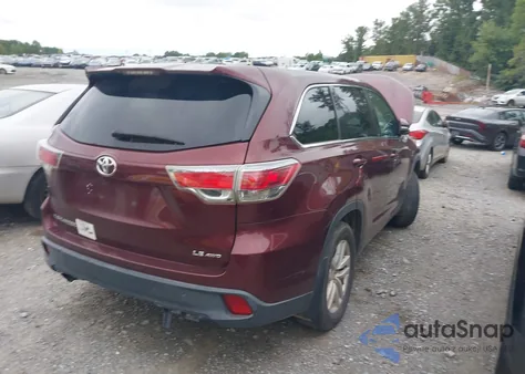 2015 Toyota Highlander Le V6 from USA, damaged, VIN 5TDBKRFH6FS079930